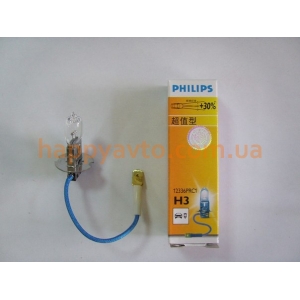 Автолампа PHILIPS H3 12V 55W +30% Premium (12336PRC1)